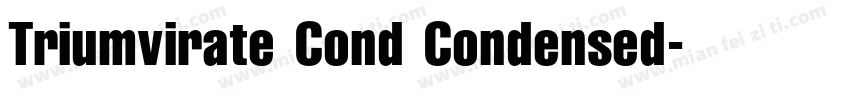 Triumvirate Cond Condensed字体转换